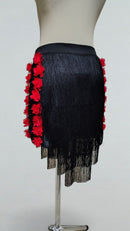 latin skirt with flowers