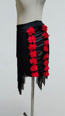 latin skirt with flowers