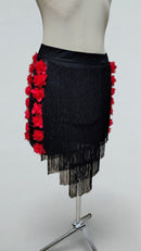 latin skirt with flowers
