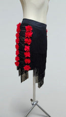 latin skirt with flowers