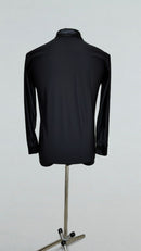 black ballroom dance shirt