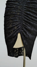 asymmetrical lace latin dance skirt
