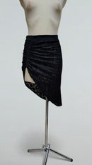 asymmetrical lace latin dance skirt