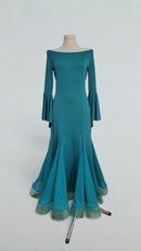 turquoise ballroom gown