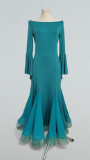 turquoise ballroom gown
