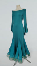 turquoise ballroom gown
