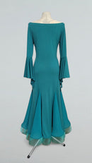 turquoise ballroom gown
