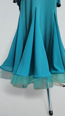 turquoise ballroom gown