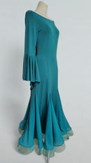 turquoise ballroom gown