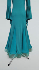 turquoise ballroom gown