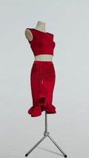 adjustable ruched skirt
