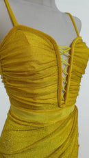 yellow ballroom showcase dress