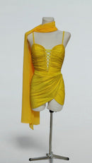 yellow ballroom showcase dress