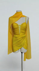 yellow ballroom showcase dress