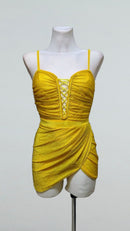 yellow ballroom showcase dress
