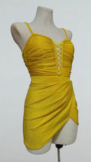yellow ballroom showcase dress