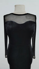 black velvet tango dress
