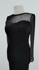 black velvet tango dress