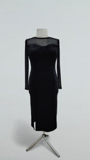 black velvet tango dress