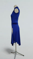 one shoulder ballroom dress