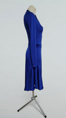 one shoulder ballroom dress