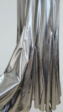 silver metallic tango performance dress