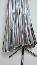silver metallic tango performance dress