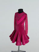 raspberry ballroom practice dress