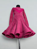 raspberry ballroom practice dress