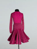 raspberry ballroom practice dress