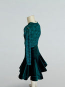 girls emerald ballroom dance dress