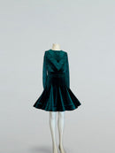 girls emerald ballroom dance dress
