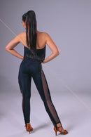 Women's leggings with fringe stripes