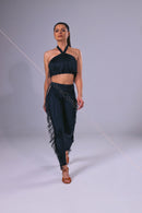 Short top with fringes