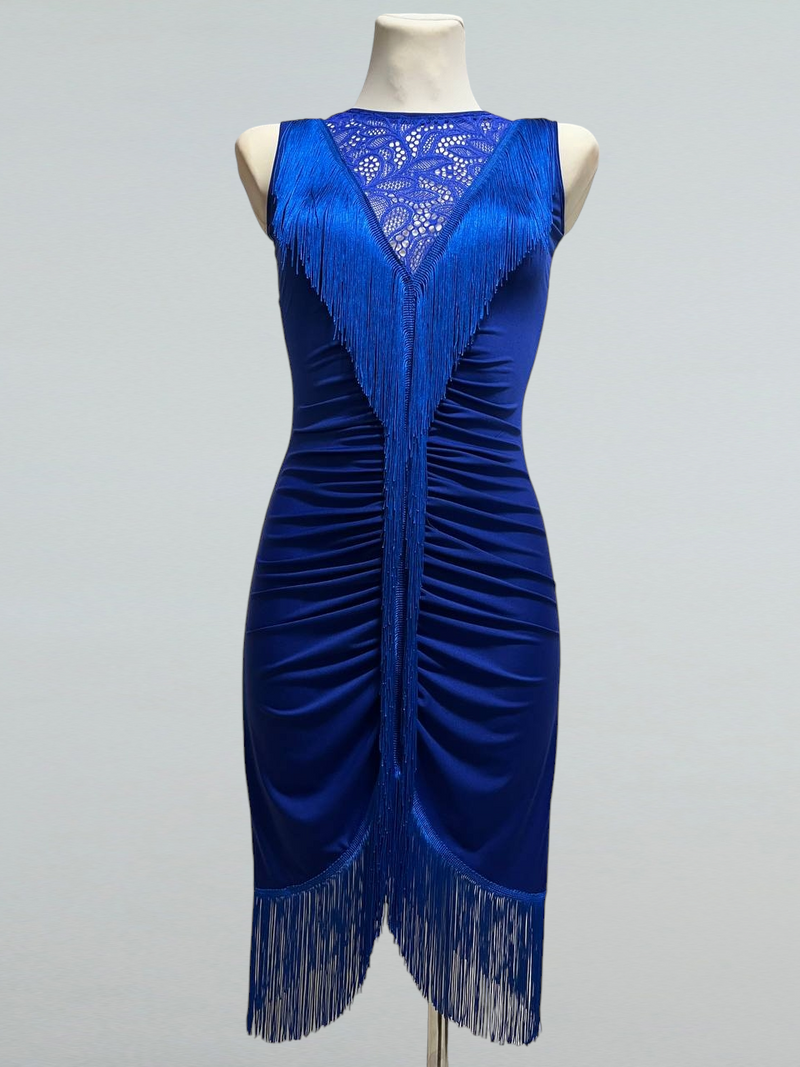 Elegant Fringe Dance Dress - Perfect for Latin Dances