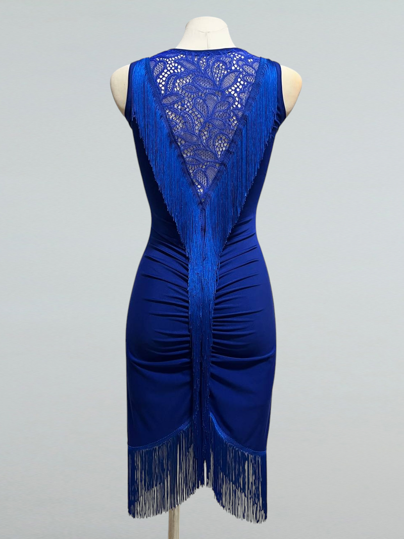 Elegant Fringe Dance Dress - Perfect for Latin Dances