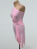 Light Pink Asymmetric Latin Dance Dress
