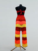 fringe showcase pants