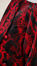 Chest pocket and lapel close-up