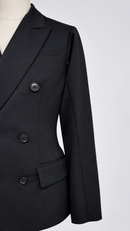 Fitted waist and sleeve close-up