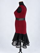 Fitted salsa dress side profile