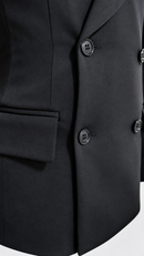 Button closure and flap pocket detail