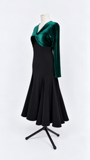 Ballroom practice dress angled front view