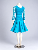 Lace dance dress back with zipper