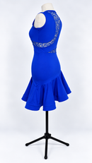 Lace insert dance dress side back