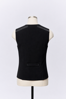 black ballroom dance vest