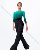 Black wide-leg dance pants