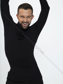 Men's Black Dance Turtleneck