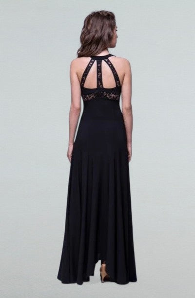 black shimmering dress Black Shimmer Midi Dress