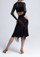 Mesh Fringed Short Top